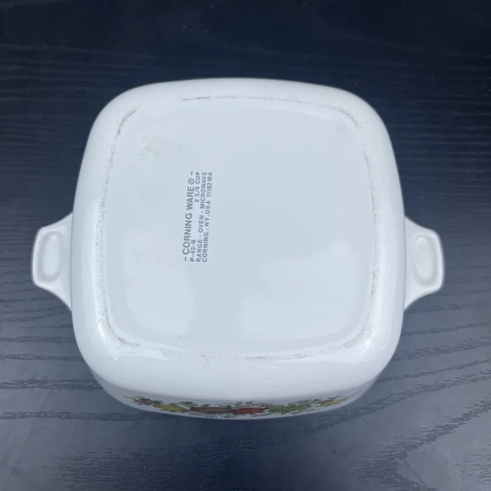 Vintage Corning Ware Spice Of Life Small Casserole Dish No Lid
